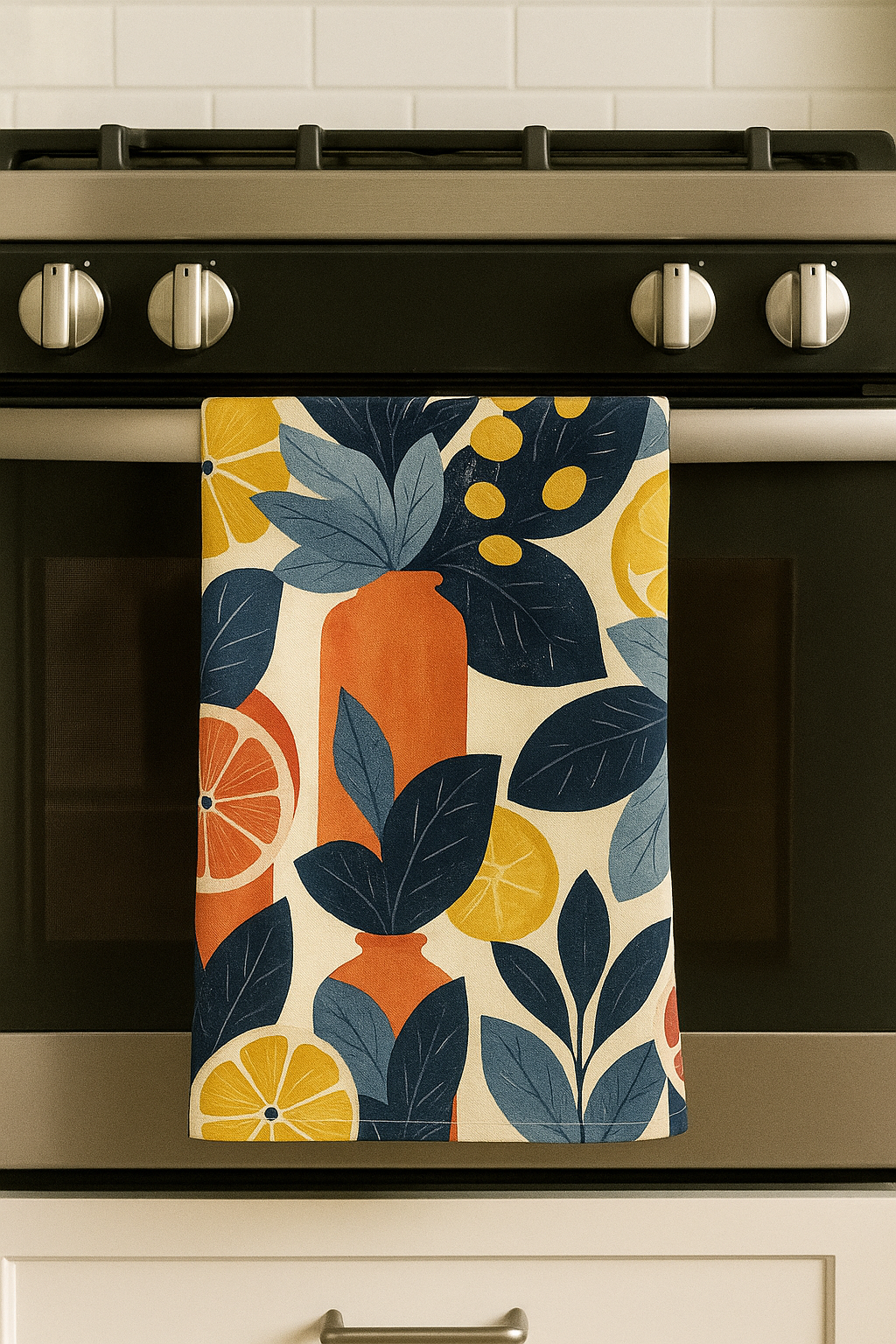 Citrus Botanical Tea Towel